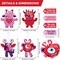 Valentine's Day Craft Kits for Kids, DIY Craft Ornament Valentine Class Game Activities Paper Craft Hanging Ornament for Valentines Day Decorations (24 Sets)